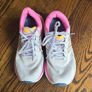 New Balance Pink and Gray Athletic Shoes
